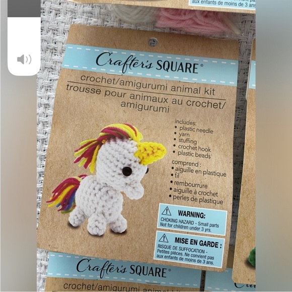 🆕🧶 CRAFTER’S SQUARE ANIMAL CROCHET KIT BUNDLE! NEW FACTORY SEALED. 6 DESIGNS! - Picture 8 of 10